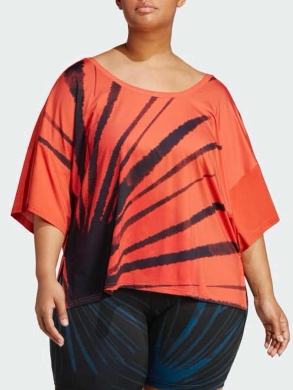 adidas Plus Size 11 HONORÉ Orange Training Tee NWT Size 2X